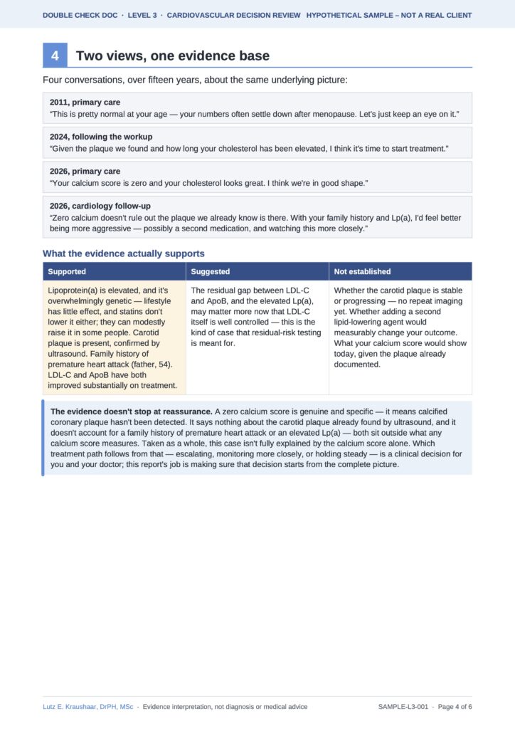 Page 4 of the level-3 sample report
